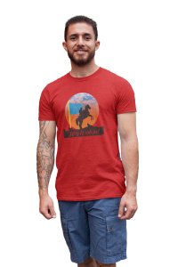 Haq ki Raah pe - Red - The Ertugrul Ghazi - 100% cotton t-shirt for Men with soft feel and a stylish cut