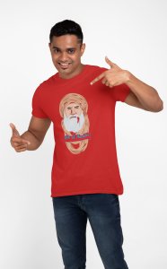 Ibn-UL-ARABI Illustration - Red - The Ertugrul Ghazi - 100% cotton t-shirt for Men with soft feel and a stylish cut