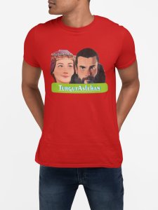 Turgut Aslehan - Red - The Ertugrul Ghazi - 100% cotton t-shirt for Men with soft feel and a stylish cut