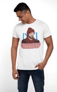 Dirilis - Illustration - White - The Ertugrul Ghazi - 100% cotton t-shirt for Men with soft feel and a stylish cut