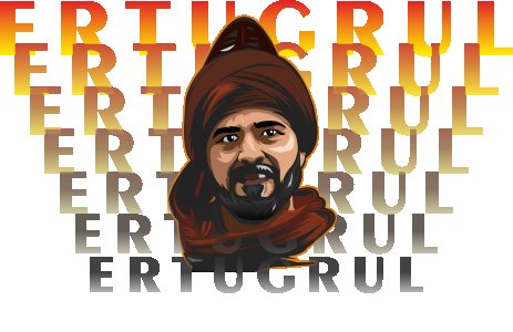 Ertugrul text - White - The Ertugrul Ghazi - 100% cotton t-shirt for Men with soft feel and a stylish cut