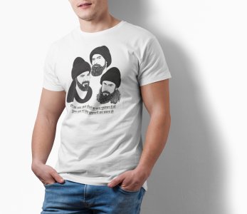 Dosto ka Sath - White - The Ertugrul Ghazi - 100% cotton t-shirt for Men with soft feel and a stylish cut