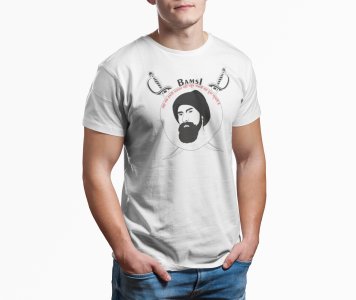 Waha Dua Pohchti hai - White - The Ertugrul Ghazi - 100% cotton t-shirt for Men with soft feel and a stylish cut