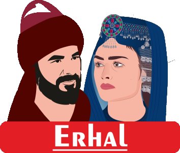 Erhal - White - The Ertugrul Ghazi - 100% cotton t-shirt for Men with soft feel and a stylish cut