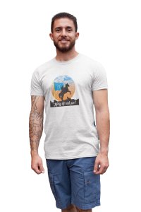 Haq ki Raah pe - White - The Ertugrul Ghazi - 100% cotton t-shirt for Men with soft feel and a stylish cut