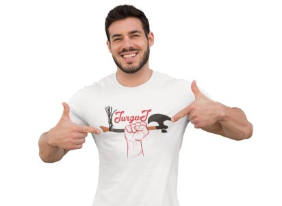 Turgut Power - White - The Ertugrul Ghazi - 100% cotton t-shirt for Men with soft feel and a stylish cut