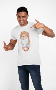 Bade khaab - White - The Ertugrul Ghazi - 100% cotton t-shirt for Men with soft feel and a stylish cut