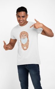 Ibn-UL-ARABI Illustration - White - The Ertugrul Ghazi - 100% cotton t-shirt for Men with soft feel and a stylish cut