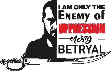 Enemy of Opression - White - The Ertugrul Ghazi - 100% cotton t-shirt for Men with soft feel and a stylish cut