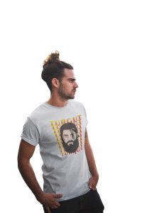 Turgut Text illustration - White - The Ertugrul Ghazi - 100% cotton t-shirt for Men with soft feel and a stylish cut