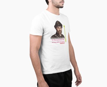 Artuk Bey - White - The Ertugrul Ghazi - 100% cotton t-shirt for Men with soft feel and a stylish cut