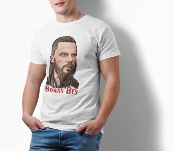 Boran bey - White - The Ertugrul Ghazi - 100% cotton t-shirt for Men with soft feel and a stylish cut