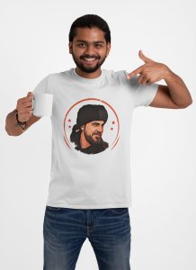 Ertgrul ghazzi - Character Illustration - White - The Ertugrul Ghazi - 100% cotton t-shirt for Men with soft feel and a stylish cut