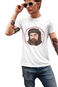 Bamsi Alp - Character Illustration - White - The Ertugrul Ghazi - 100% cotton t-shirt for Men with soft feel and a stylish cut