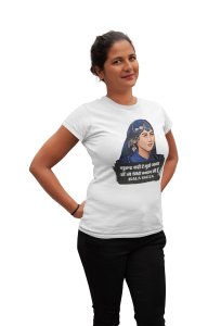 Bala Khatun - White - The Ertugrul Ghazi - 100% cotton t-shirt for Women with soft feel and a stylish cut