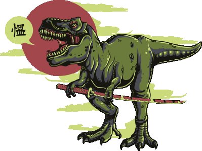 T-rex - dinasour - Black - printed T-shirts -Abstract Funny thoughtful creative illustrations - Men's stylish clothing - Cool tees for boys