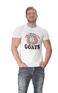 Just a girl who loves Illustration art - Printed Tees for men - super comfy - designed for fun and creative atmosphere around you - youth oriented design - 48