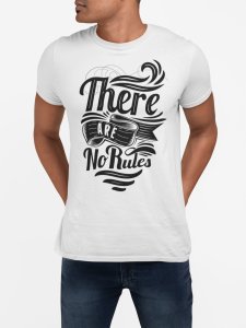 There are no rules White - printed T-shirts - Men's stylish clothing - Cool tees for boys