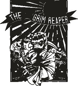 The grip reaper - printed T-shirts - Men's stylish clothing - Cool tees for boys