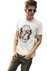 Keep anchor to Deep your soul - printed T-shirts - Men's stylish clothing - Cool tees for boys