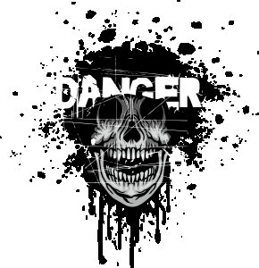 Danger - printed T-shirts - Men's stylish clothing - Cool tees for boys