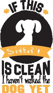 If this shirt is Clean - Dog love - printed T-shirts - Men's stylish clothing - Cool tees for boys