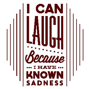 Because i have known sadness - White - printed T-shirts - Men's stylish clothing - Cool tees for boys