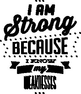 I am strong because Because i know y weakness- White - printed T-shirts - Men's stylish clothing - Cool tees for boys q