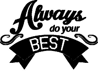 Always do your best - White - printed T-shirts - Men's stylish clothing - Cool tees for boys