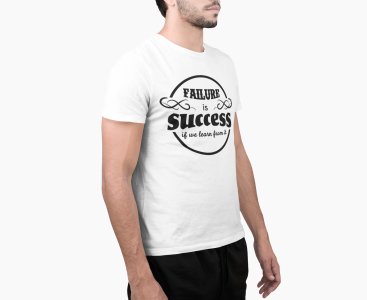 Failure is success - White - printed T-shirts - Men's stylish clothing - Cool tees for boys