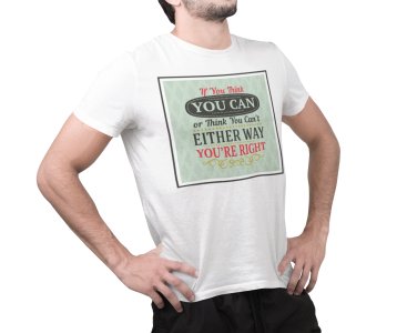 Either way you're right - White - printed T-shirts - Men's stylish clothing - Cool tees for boys