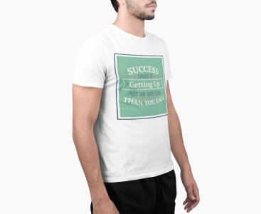 Getting up - White - printed T-shirts - Men's stylish clothing - Cool tees for boys