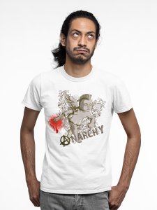 Anarchy - White - printed T-shirts - Men's stylish clothing - Cool tees for boys