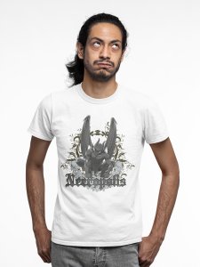 Dark creature - White - printed T-shirts - Men's stylish clothing - Cool tees for boys