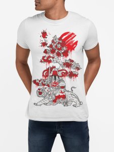 Chinese god - White - printed T-shirts - Men's stylish clothing - Cool tees for boys