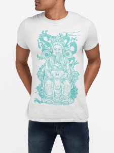 Chinese god - spropsarity - White - printed T-shirts - Men's stylish clothing - Cool tees for boys