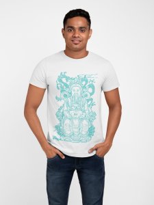 Chinese god - spropsarity - White - printed T-shirts - Men's stylish clothing - Cool tees for boys