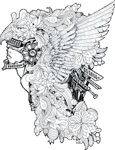 Free mind - illusion - White - printed T-shirts - Men's stylish clothing - Cool tees for boys