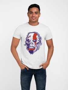 Scary Illustration - White - printed T-shirts - Men's stylish clothing - Cool tees for boysscary
