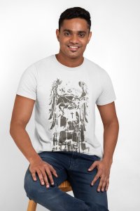Angel Printed White T-shirts - Men's stylish clothing - Cool tees for boys