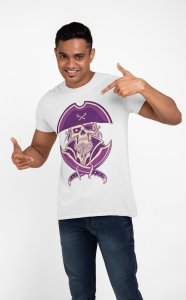 Scary colourful Illustration - White printed T-shirts - Men's stylish clothing - Cool tees for boysscary