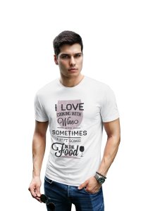 Sometimes i put some in the foodprinted White T-shirts - Men's stylish clothing - Cool tees for boys