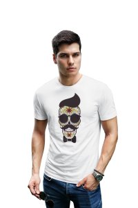 Cool men Illustration Graphic tees White- printed T-shirts - Men's stylish clothing - Cool tees for boys