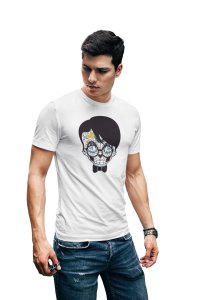 Skull Illustration Graphic tees White- printed T-shirts - Men's stylish clothing - Cool tees for boys