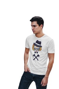 Art Illustration Graphic tees white- printed T-shirts - Men's stylish clothing - Cool tees for boys