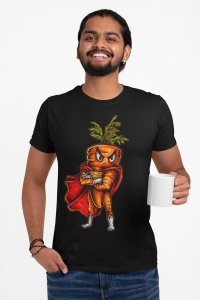 Super carrot -round crew neck cotton tshirts for men