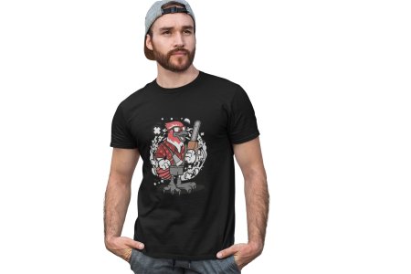 Carpenter hen -round crew neck cotton tshirts for men