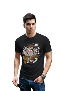 Office worker -round crew neck cotton tshirts for men