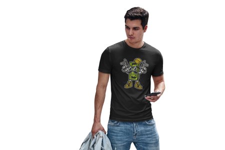 Standing Dollar cash -round crew neck cotton tshirts for men