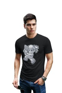 Tiny Mask Man -round crew neck cotton tshirts for men